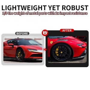 Pièces automobiles en fibre de carbone sèche, best-seller, pour mise à niveau au style Novi, garde-boue latéral pour Ferrari SF90 - Product Image 2