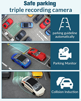 Caméra de tableau de bord HD 1080P WiFi pour voiture, enregistreur avant et arrière, surveillance de stationnement 24h/24, vision nocturne, DVR automobile