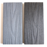 Compostage Decking écologiquement extérieur co-extrudé sans formaldéhyde WPC Decking Revêtement de sol porteur fort