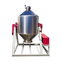 Mélangeur de poudre rotatif 3D en acier inoxydable 100L pour laboratoire chimique, SS304, pour herbes, épices, aliments secs industriels