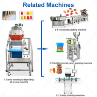 ORME Semi-automatische stoomgejackete ketel snoepmaker gelei maker depositiemachine gummy machine prijs
