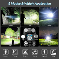 Lampes de poche tactiques haute puissance Super Bright 100000 Lumens Étanche Longue portée XHP50 led Lampe de poche rechargeable