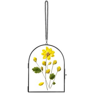 Nửa Thông Tư Trang Trí Nội Thất Vàng Handmade Độc Đáo Đôi Kính Hình Ảnh Khung Kính Ép Hoa Khung Cho Ép Hoa - Product Image 5