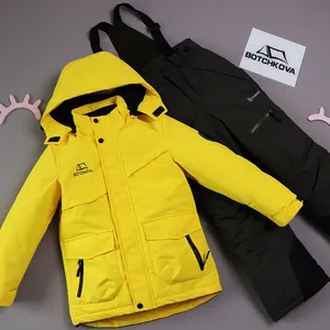 Traje de esquí transpirable de una pieza para niños, traje de esquí de snowboard para exteriores, impermeable, con logotipo personalizado, novedad de invierno
