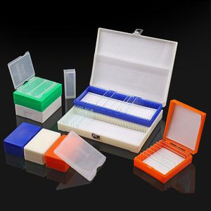 <b>Plastic</b> Pathological Histology Microscope <b>Slide</b> Box With Lid And Dividers For Lab Storage - Product Image 5