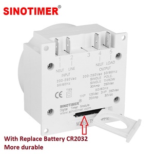 7 Ngày Hàng Tuần lập trình kỹ thuật số hẹn giờ chuyển 1NO + 1NC Volt-Miễn phí đầu ra 12V 16/30A thời gian tiếp sức với chống bụi Bìa TM619-4 - Product Image 6