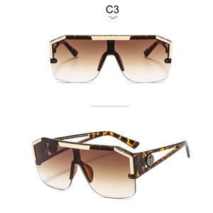 Gafas de sol cuadradas de estilo moderno, lentes de sol cuadradas de gran tamaño con diseño de lujo, 2022 - Product Image 3