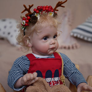 Muñeca Bebé <span class=keywords><strong>Reborn</strong></span> de Vinilo Suave de 22 Pulgadas, 58 cm, <span class=keywords><strong>Cuerpo</strong></span> Completo, Realista, Juguete de Moda para Recién Nacidos, Modelo DIY para Niños - Product Image 3