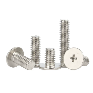Chinese <strong>Screw</strong> 1mm 1.2mm 1.5mm 2mm Metric Nickel Plated Carbon Steel Cross Recessed Flat Head Coarse Thread <strong>Nylon</strong> Mini <strong>Screw</strong> - Product Image 3