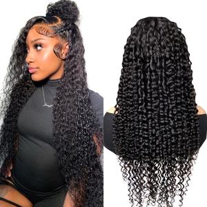 Water Wave Lace Front <b>Wigs</b> Human Hair 180% Density 13x4 Deep Wave HD Lace Frontal <b>Wigs</b> for <b>Black</b> Women - Product Image 1