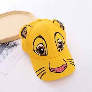 Venta al por mayor lindo <span class=keywords><strong>Tigre</strong></span> niños gorra de alta calidad de algodón de dibujos animados animales sombreros bordados gorra de béisbol personalizada para niño niña - Product Image 5