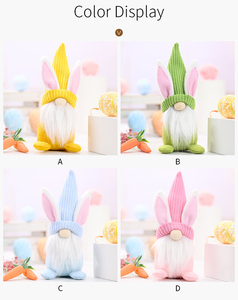 Wholesale <strong>Easter</strong> Bunny Gnome Plush Elf Decor Handmade Swedish Rabbit Tomte Spring <strong>Easter</strong> Gift Home Table <strong>Ornament</strong> - Product Image 3