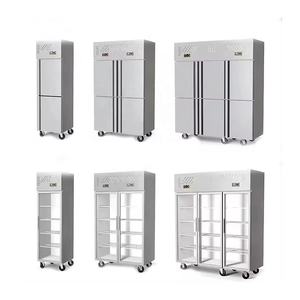 Ticari otel sanayi dik buzdolabı dört kapı buzdolabı 6 kapı dondurucu paslanmaz çelik chiller fiyat galleyware - Product Image 3