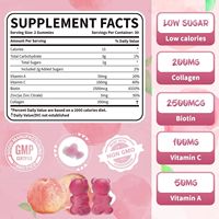 Complément de collagène Collagène marin Glutathion Injection Blanchiment de la peau Gummies de collagène à la saveur de fraise