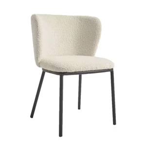 Ghế dài bọc vải kiểu Pháp giá rẻ, bán buôn, nội thất, chất liệu nhung sang trọng và ghế ăn sơn kim loại đen - Product Image 2