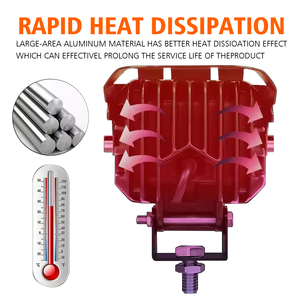 Ip68 Mini Zdl3 Red Evil Eye 12V <span class=keywords><strong>Jaune</strong></span> 6000K 40W 6000Lm Double Lentille Laser pour Moto Projecteur Externe Projecteur Lumière - Product Image 4
