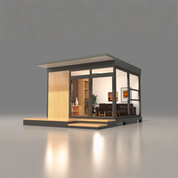 Espace d'intimité multifonctionnel moderne Loisirs Mini Petite Maison Modulaire Préfabriqué Conteneur Plat Hangar