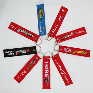Jet Tag portachiavi ricamato zaino Car House portachiavi personalizzato portachiavi Biker Tag avvertimento passeggero sicurezza aeronautica - Product Image 4