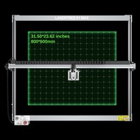 Prix Usine Nouvelle Machine de Gravure Laser à Diode K1 MAX 60W Puissance Optique 8060 avec Assistance Pneumatique pour Découpe du Contreplaqué de 20mm en un Seul Passage