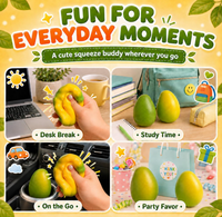 Jouet Squishy Réaliste en Forme de Fruit, Sonore et Croquant, à Température Variable, en Forme de Mangue, Matériau Brique, Unisexe, à partir de 5 ans