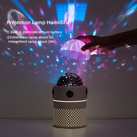 Humidificateurs intelligents de bureau portables chambre 550Ml Usb sans fil Rechargeable projecteur lampe humidificateur d'air avec batterie