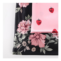 Tissu en satin de soie pour robe, imprimé floral personnalisé, vente en gros, satin de soie extensible pour femmes, spandex brillant, 100% polyester, tela satin de soie