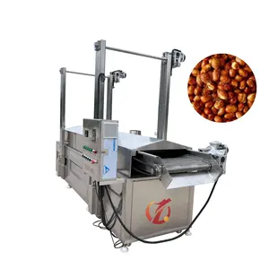 Qiangda Snacks Mixed Nut Frying Making Production Machine Fried Peanuts Frying Processing Line