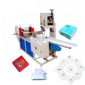 Small business machines handkerchief embossing folding tissue napkin paper machine