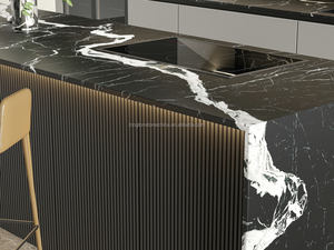 <span class=keywords><strong>Dalle</strong></span> <span class=keywords><strong>de</strong></span> pierre frittée noire moderne Carrelage en pierre émaillée complète du corps Revêtement <span class=keywords><strong>de</strong></span> sol en <span class=keywords><strong>moquette</strong></span> Pierre frittée en porcelaine pour réception d'hôtel - Product Image 2