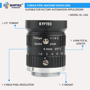 Objectif de vision industrielle 8 mm avec objectif 5 mégapixels et format 2/3 pouces - Product Image 1