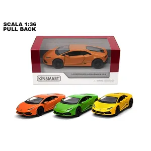 รถของเล่นจำลอง Lamborghini Huracan ยี่ห้อ Kinsmart ขนาด 1:36 แบบดึงถอยหลัง - Product Image 2
