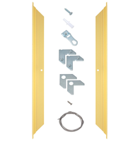 Kit de cadre en aluminium DIY personnalisable, écologique, avec système de fixation rapide et montage facile, pour accrochage d'éléments d'angle, vente en gros usine OEM