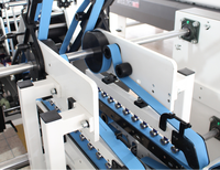 Machine automatique de pliage et de collage de petites boîtes SHH-800AG, mini plieuse-colleuse de boîtes droites à fond à verrouillage automatique