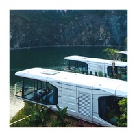 Cabine spatiale mobile, conteneur hôtelier touristique, maison préfabriquée, fabrication d'hôtels, conception moderne en acier, maison personnalisée, bar, atelier