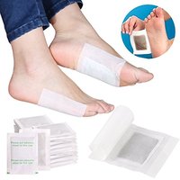 Patchs détoxifiants pour les pieds à la feuille d'or, au gingembre et au sel d'armoise d'Indonésie, personnalisés, en plâtre chinois, vente chaude