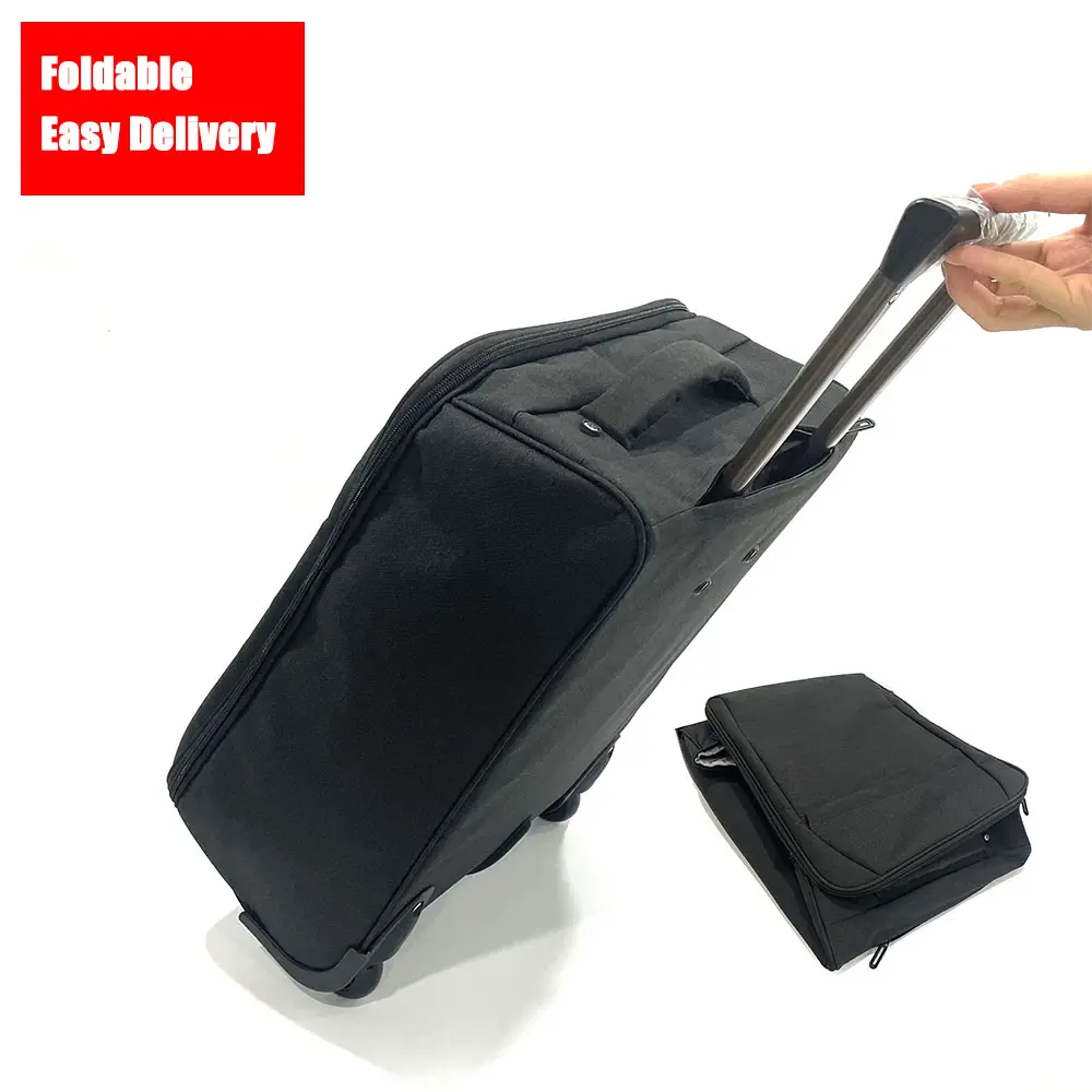 Aangepaste Enorme Capaciteit Opvouwbare Expandable Intrekbare Inklapbare Business Koffer Bagage Reizen Trolley Tas