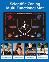 Tapis d'entraînement de basketball antidérapant personnalisé en gros, système d'entraînement silencieux en caoutchouc pour l'entraînement à domicile des enfants