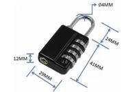 Cadenas à code combiné numérique en alliage de zinc de haute qualité pour casier de gym avec clé principale