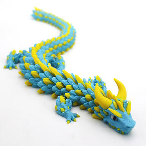 Vashine 3D impreso PLA decoración del hogar <span class=keywords><strong>Ceratosaurus</strong></span> figura de acción dragón colorido chino Material ecológico Loong - Product Image 3