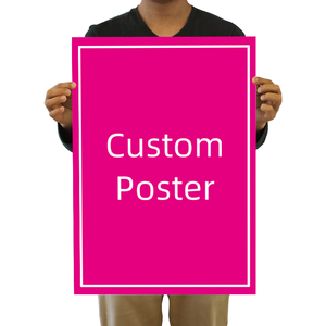 Affiche publicitaire personnalisée en papier d'art A3, impression numérique avec laminage brillant/mat, affiche promotionnelle commerciale - Product Image 1