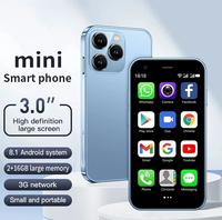 XS15 Mini Teléfono Móvil Inteligente de 3 Pulgadas, Android 8.1, 2GB RAM+16GB ROM, Doble SIM, Google Play Store, Celular 3G