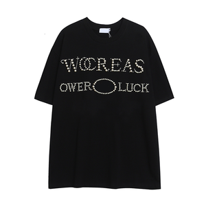 Camiseta Unisex de Alta Calidad Personalizada con Logotipo de Perlas de Burbuja 3D, 100% Algodón, 180 Gsm, Corte Holgado - Product Image 4