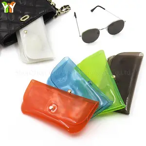 Fast To Ship PVC Sunglasses Case Travel Transparent Jelly Glasses Storage Bags Case Holder
