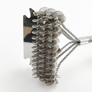 Brosse de nettoyage de grille de <span class=keywords><strong>jante</strong></span> résistante à la chaleur amovible en acier inoxydable à crochet gratuit personnalisé - Product Image 5