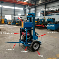 Plateforme de forage de puits d'eau à moteur diesel hydraulique, équipement de forage pour l'exploration minière