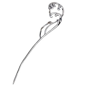 กิ๊บติดผมเงินแท้ S925 แบบหลายเม็ด 3 เม็ด ประดับมุกและขี้ผึ้ง  สไตล์วินเทจ สำหรับเจ้าสาว  งาน DIY  อุปกรณ์ทำเครื่องประดับ  สำหรับใส่ไข่มุกเปล่า 8-10 เม็ด - Product Image 5