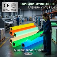 Señalización de Seguridad Luminosa Reflectante Autoadhesiva de PET/PVC Imprimible, Fotoluminiscente, para Advertencia de Salida de Emergencia