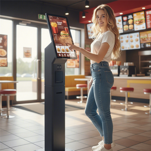 Kiosco Interactivo con Pantalla Táctil <span class=keywords><strong>para</strong></span> Interiores, Máquina de Pago de Autoservicio con Tarjeta de Crédito, Lector de Códigos de Barras y Lector de Tarjetas IC - Product Image 1