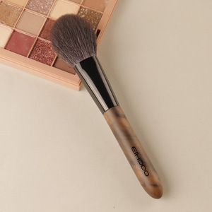 EIHODO Walnut Wood <b>Blush</b> <b>Brush</b> 4cm Wool Bristles Natural Hair Makeup <b>Brush</b> for Blusher - Product Image 1