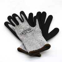 Gants de travail anti-coupure HPPE de niveau 4 avec revêtement en nitrile pour la construction, le jardinage et l'industrie
